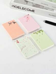 20 Peças Cartões Pequenos em Branco com Cantos Arredondados para Pintura DIY, Cartões de Texto em Papel Cartão Grosso, Cartões com Padrão Floral, Cartões Pequenos em Papel Kraft Branco, Cartões de Bênção Escritos à Mão, Cartões de Texto e Padrão em Papel Grosso, Adequados para Rabiscar e DIY Artesanal - Multicolorido - Visão 4