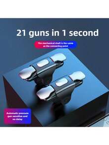 1 Pair Phone Game Controller Triggers/COD Mobile Game Accessories, Finger Triggers For Precise Shooting And Aiming, 4-Finger Operation Smartphone Game Controller, Smooth Responsive Gaming Experience, Compatible With IOS/Android Phones - Multicolor - View 10