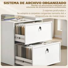 Computer Desk, Drawers, MDF, For Home Office, Study Room And Workstation, White, 163 X 39 X 75 Cm - White - View 6