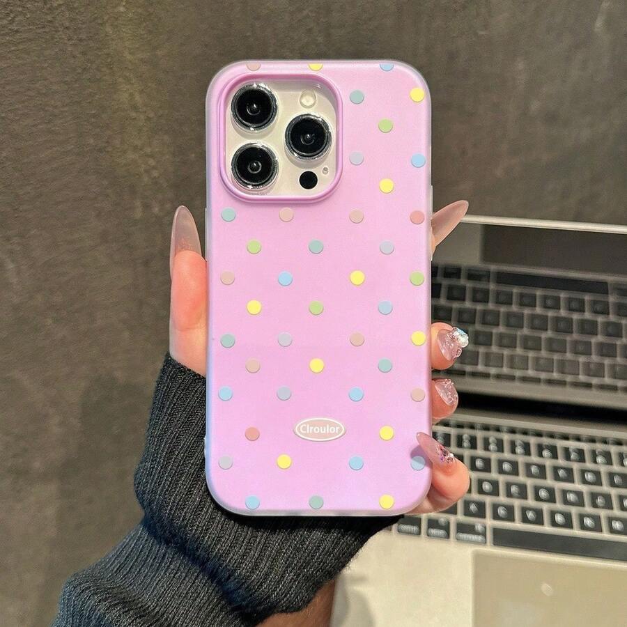 1 Pieza Funda 2 en 1 de Gelatina, Compatible con iPhone 17/16/15/14/13/12/11 Series, Galaxy S25/S24/S23/A/M Series - Púrpura malva - Ver 1