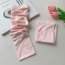 1 Pair Women's Summer Ice Silk Sun Protection Arm Sleeves, Loose Fit Cooling Arm Guards, Fashion Solid Color Driving Arm Covers, Plus Size Design, Suitable For Driving, Summer Daily Wear, Outings, Music Festivals, Can Be Paired With Gloves, Also Suitable For Parties And Other Occasions. Ice Silk Summer Sun Protection Women's Loose Arm Sleeves, Fashion Solid Color Driving Arm Covers - Multicolor - View 12