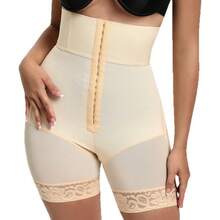 Summer moldeadores de cintura alta con tres botones, control de abdomen y levantamiento de glúteos, estilo europeo y americano, tallas grandes, elásticos, para moldear la cintura. - Morado - Ver 7