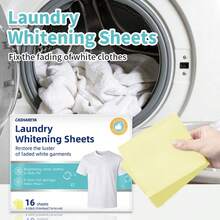 1 Box 16 Sheets, Powerful Bleach-Free Whitening Agent, Suitable For White Clothes, Suitable For White Clothes, Home Essential, Travel Portable Pack Black Clothes Dyeing Paper Black Clothing Dyeing Paper Repair Faded Clothes Deepen Color Home Commercial Portable Travel Size - Envelope Blackening Film - View 2