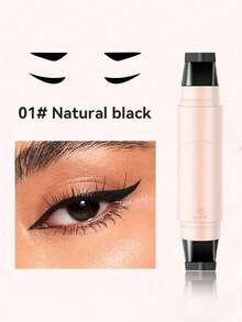 1pc Rotating Grip Design Waterproof Smudge-Proof Eyeliner, Quick Application Long-Lasting Sweat-Resistant, Portable Travel Size Makeup Gift, Essential For Beginners And Professionals Daily Eye Makeup - Multicolor - View 13