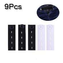 9/15Pcs Elastic Waistband Extender Buttons, Jeans Waist Size Expander No-Sew Buttons, Pants Waist Extension Tool Detachable Buttons - Multicolor - View 15