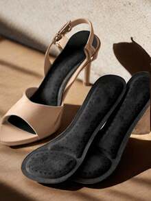 QKC 2 buah Sol Sepatu Hak Tinggi Wanita, Lembut & Nyaman, Perekat Mandiri, Menyerap Keringat & Anti Selip, Cocok Untuk Sandal Musim Panas - Hitam - View 8