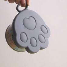 通用矽膠寵物罐蓋，爪型可重複使用食物儲存蓋，適用狗貓罐頭，保鮮密封蓋附掛環 - 70-170g - 查看 10