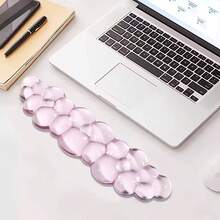 Ergonomic Cloud Gel Keyboard & Mouse Wrist Rest Set - Transparent White Palm Rest, Suitable For 60%/68%/75% Layout Keyboards, Comfortable Wrist Support, Ideal For Typing And Gaming - View 11