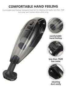 Handheld Cordless Vacuum Cleaner, Car Vacuum Cleaner With Multiple Attachments, Portable Handheld Vacuum Cleaner, Suitable For Car, Home, Pet Hair, Office, Desktop, Keyboard - A - View 2