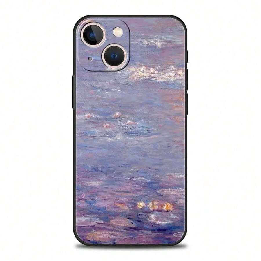Claude Impressionism Painter compatible with 11 12 13 15 16 14 Pro Max Phone Case X XR XS 7 8 Plus SE Luxury Cover Funda, Cover compatible with funda 17 pro max, funda 17 pro, funda 17, funda 16, funda 16 pro max, funda 15 - a10 - Ver 1