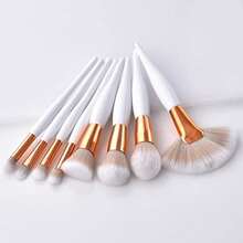 8pcs Makeup Brushes Tool Set Cosmetic Powder Foundation Blush Eye Shadow Blending Face Beauty Make Up Brush Color:B - Multicolor - Ver 6