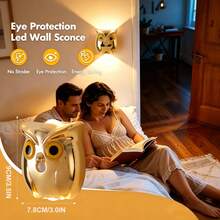 Indoor Up & Down Light Wall Sconce, 3-Color Dimmable, Smart Decorative Wall Light, Wireless LED Wall Lamp, Battery Powered Night Light, Suitable For Bathroom, Bedroom, Kitchen, Entryway, Home Decor, Living Room Decor - Multicolor - View 4