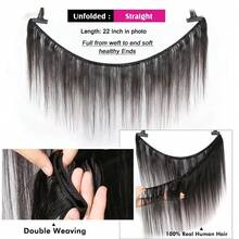 Brazilian Hair Bundles Straight Human Hair Weave Bundles Remy Hair Extension Natural Black 1/3 Pcs 12-32 Inches - Natural Black - View 4