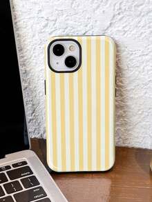 Una funda de teléfono eleganteNo incluye cordón ni soporte. Funda de Teléfono Minimalista Rosa, 1 pieza, Minimalista, Artístico, Colorido, Patrón a Rayas, Brillante, 2 en 1, Película, Cobertura Completa, Funda Rígida para Teléfono, Compatible con/Compatible con 11/12/13/14/15/16/17 Professional, Versión Internacional, No la Versión Nacional, Primavera, Cumpleaños - Multicolor 2 - Ver 1