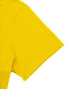 Women's Essential T-Shirt, Comfortable In All Seasons, Soft Round Neck, Fashionable Print - Yellow - View 4