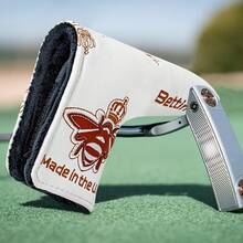 1pc Golf Club Headcover, Crown And Bee Pattern Design, PU Material, Soft Lining, Durable, Unisex, Perfect Choice For Golf Enthusiasts - Multicolor - View 4