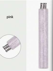 1pc Petal Pattern Nail Art Brush + Acrylic Color Card Stick, Multi-Color Acrylic Fiber Nail Art Pen, DIY Nail Art Creation Portable Nail Art Tool Travel Essential Accessory. Cute Petal Print Nail Art Brush Acrylic Color Card Stick Set, Single Pack Line Painting Pen, Home DIY Nail Art Display Stick Portable Nail Art Tool - Multicolor - View 12
