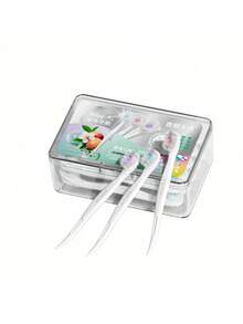 20pcs Portable Mini Disposable Travel Toothbrushes With Peach Fresh Beads And Toothpicks, Hypoallergenic Polyester Bristles, Compact Design For Travel, Work And Daily Use - Includes Portable Storage Case, Fresh Breath And Teeth Cleaning - Multicolor - View 12