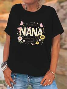 Plus Size Women's Top, Perfect For Casual Outings In The Garden, At The Beach, Or At Home. Suitable For All Seasons, This Stylish Top Ranges In Sizes From 0XL To 8XL And Makes A Thoughtful Gift - Hitam - View 1