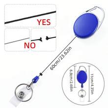 4pcs Metal Retractable Zinc Alloy Lanyard And Key Chain Clip, Anti-Loss Oval Design, Suitable For ID Cards, Credit Cards, Access Cards, Etc., Suitable For School, Home And Office Use - Multicolor - View 4