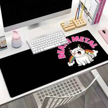 Extra Large Fun Cat Pattern Mouse Pad (1-Pack) - This Extra-Long, Extra-Large, And Stylish Office Mouse Pad Features Fun Cat Patterns And Text, With A Non-Slip Rubber Bottom. Suitable For Laptops And Keyboards, Multiple Sizes Are Available. - Mouse Pad - View 1