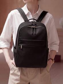 Waterproof Large Capacity Backpack Versatile Fashion - Black - View 4