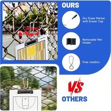 Basketball Dry Erase Clipboard, Waterproof Basketball Clipboard Double-Sided Basketball White Board Writable And Erasable Basketball Dry Erase Board White - White - View 8