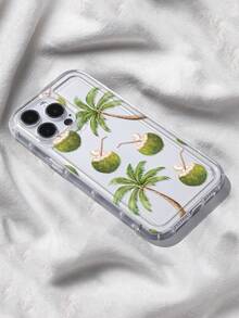 Coconut Tree Pattern Phone Case, Compatible With IPhone & Compatible With Samsung Galaxy, Waterproof, Shockproof, Anti-Drop, Anti-Scratch - Multicolor - View 6