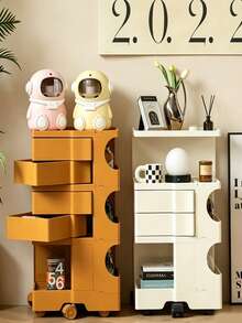Soporte para palillos con forma de astronauta, decoración de escritorio de moda, caja de almacenamiento de ornamento de escritorio, soporte para palillos con apertura automática - Multicolor - Ver 7