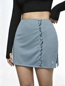 Dewbera Falda deportiva de verano versátil para mujer - Azul - Ver 1