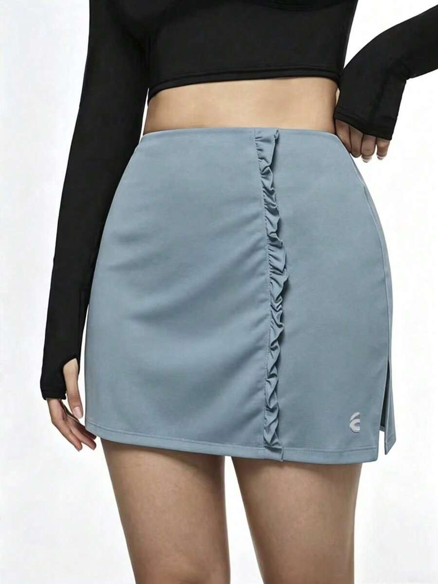 Dewbera Falda deportiva de verano versátil para mujer - Azul - Ver 1