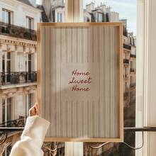 1件裝 帶框/不帶框 Home Sweet Home 語錄 舒適鄉村風帆布海報 綠色格紋雞 Cottagecore 壁畫印刷 農場風美學裝飾 捲軸畫 適用於廚房、客廳、臥室、現代家居裝飾 - B - 查看 6