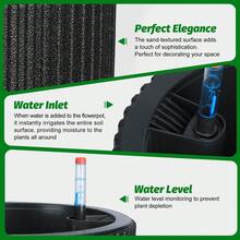 14.2" Tall Planters Set Of 2, Self-Watering Plant Pots With Drainage, Water Level Monitor & Wheels, Flower Pots For Patio, Porch, Living Room, Home Office - Black - View 4