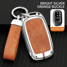 Zinc Alloy Car Key Case Cover With Keychain, Fit For 11th Civic/Accord, CR-V, HR-V, XR-V, Vezel, ZR-V, Type R, Everus Auto Key Protector Shell With Buckle - Bracelet - View 7