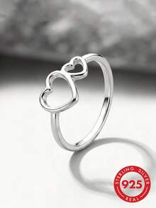 1 buah Perhiasan Perak Sterling 925 dengan Batu Zirkonia Kubik Desain Dasi Kupu-Kupu yang Lucu, Cocok untuk Pemakaian Sehari-hari & Hadiah untuk Wanita - Cincin 2 - View 1