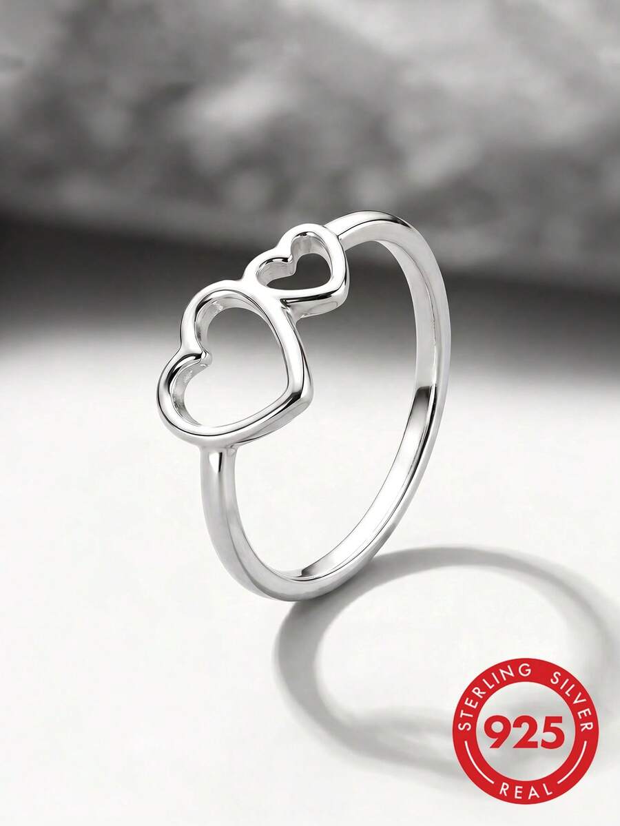 1 buah Perhiasan Perak Sterling 925 dengan Batu Zirkonia Kubik Desain Dasi Kupu-Kupu yang Lucu, Cocok untuk Pemakaian Sehari-hari & Hadiah untuk Wanita - Cincin 2 - View 1