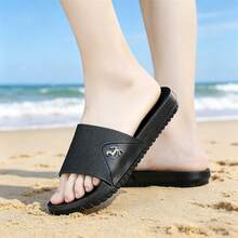 Sommer Herren Sandalen, Outdoor Herren Sandalen, geschlossene Zehenpartie strapazierfähige Pantoffeln, modische bequeme Herren Strand Pantoffeln - Schwarz - Übersicht 3