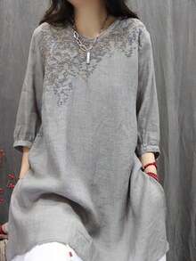 Women Blouses & Shirts - Apricot - View 7