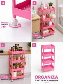 Makeup Organizers - Pink - View 8