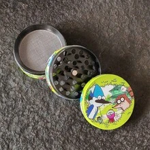 新款卡通啄木鸟造型草药研磨器，四层锌合金金属研磨器，手动研磨器 - 卷烟必备工具，吸烟配件，送给吸烟者的绝佳礼物 - 綠色 - 查看 6