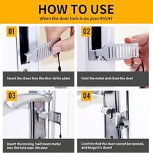 1/2set Door Stopper, Used For Door Stopper, Home, Business Trip, Living Alone Door Stopper Anti-Wolf Door Blocking Anti-Theft Home Door Stopper - Single-chip - View 3