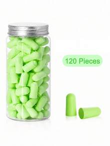 10/24/60/120pcs Ergonomic Sleep Earplugs, Noise Reduction Anti-Snoring, Suitable For Sleep, Factory, Study, Office, Travel, Relaxation, Rest, Focus, Quiet And Comfortable, Soft And Reusable, Washable, Hypoallergenic - A - View 10