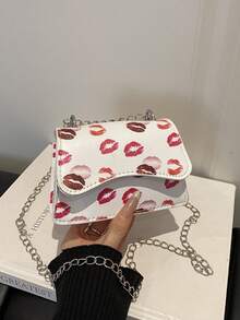 Fashionable Printed Handbag For Women, New Versatile Chain Shoulder Crossbody Bag - Multicolor - View 6