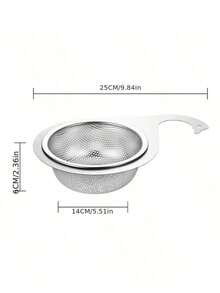 Rustic Style Sink Strainer With Handle, 201 Stainless Steel Kitchen Sink Drain Filter, Unfilled, Suitable For Restaurants And Indoor Use, Wear-Resistant, Rust-Proof - A - View 6