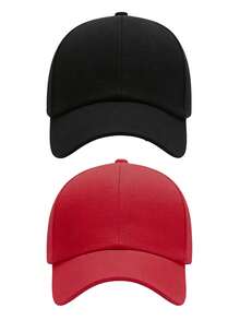 1 pièce/2 pièces Casquette de baseball respirante d'été unisexe, chapeau à bec de canard réglable avec protection solaire, convient pour la course, le cyclisme, la randonnée, la pêche et autres sports de plein air - Multicolore - Voir 11