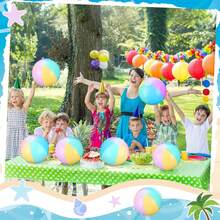 Beach Ball, Water Ball, High Aesthetic PVC Inflatable Ball. Light-Colored PVC Inflatable Ball Designed For Party Atmosphere Decoration, Lawn Party, Beach Swimming And Water Games. Soft, Dumpling Squeeze - Multiple Styles - View 3