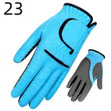 Leather Non-Slip Golf Glove! Professional Golf Glove Men's Left Hand Golf Glove 1pc Premium Training Golf Durable Glove - Sky Blue - View 8