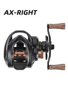 BILLINGS Baitcasting Fishing Reel,7.2:1 High-Speed Gear Ratio,6KG Max Drag,Metal Spool,Magnet Braking System Fishing Reel,For Freshwater Saltwater - Black - View 8
