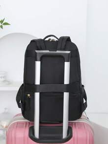 Waterproof Large Capacity Backpack Versatile Fashion - Black - View 5