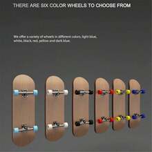 Mini Maple Wood Finger Skateboard Toy Fingerboard Model Teen Party Favor Set Teen Gift - Multicolor - View 5
